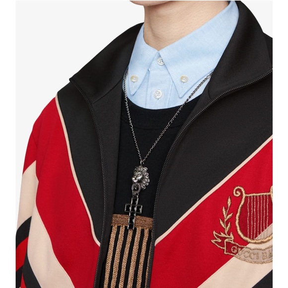 GUCCI chevron-pattern bomber jacket. - Picture 7 of 13